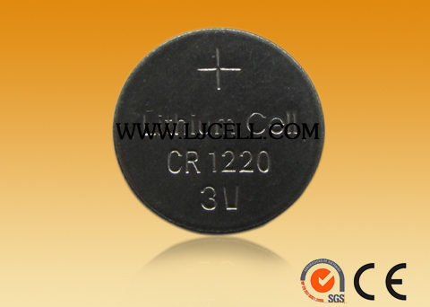 纽扣电池CR1220，锂锰扣式电池