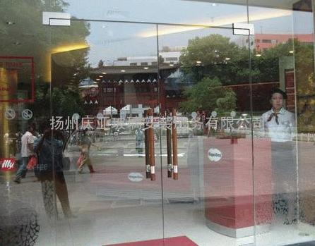 扬州【庆亚】12mm钢化玻璃门专业设计、制作、安装、维修