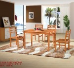 现代简易全实木橡木家具餐桌餐椅方桌餐桌椅组合T-030 /C-011