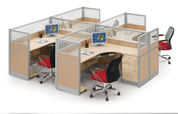 屏风隔断办公位-会议桌-大班台-办公隔断