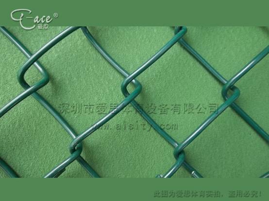 爱思牌网球场设备 原粒进口PE包塑围网 低碳镀锌铁线包塑