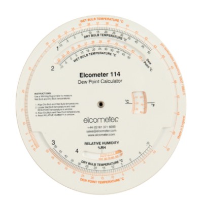 Elcometer114露点计算盘G114-2