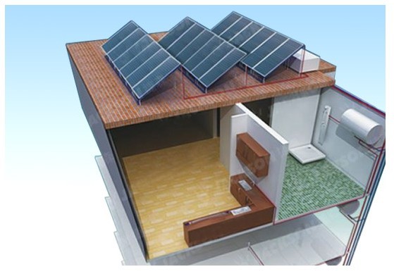 众乐别墅太阳能中央热水系统