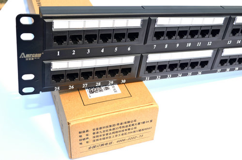 香港AMPCOM安普康非屏蔽六类48口配线架 48口网络配线架 六类网络配线架