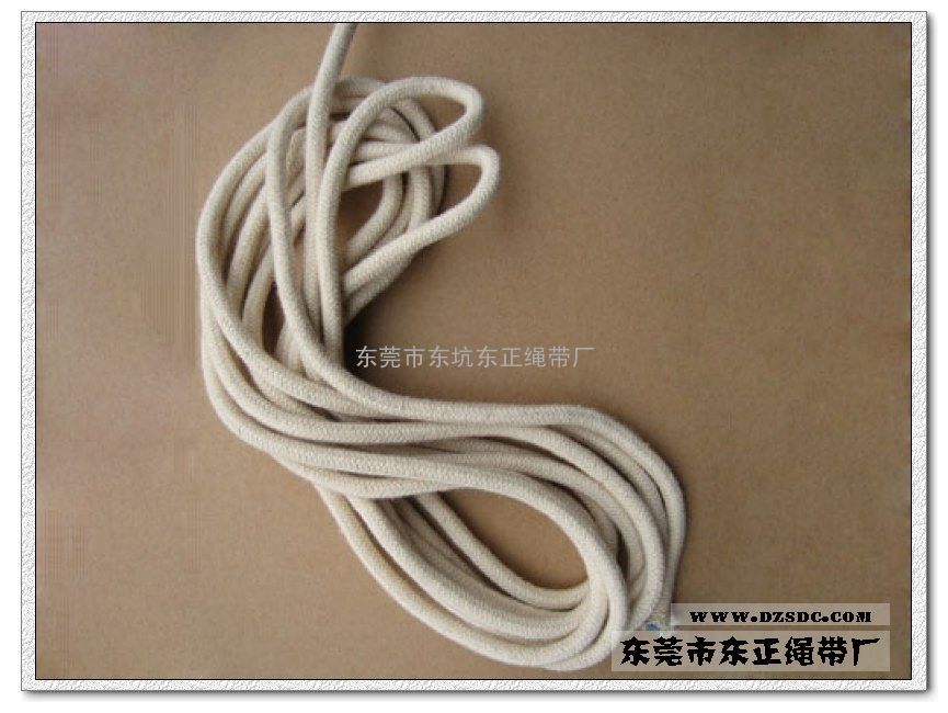供应全棉棉绳 5mm粗度 东正绳带厂
