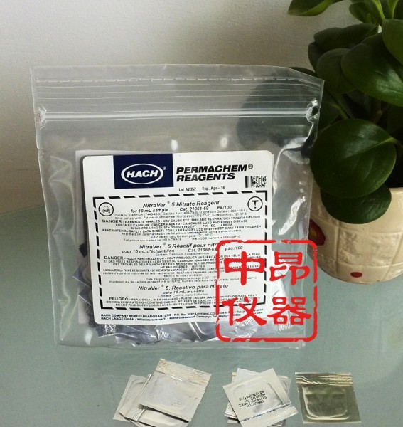 美国HACH哈希硝酸盐试剂粉枕包0.3-30NO3-N100包21061-69/2106169