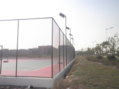 网球场灯光围网网球场地围网灯光室外网球场硅pu地胶