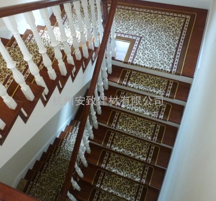 杭州楼梯走廊地毯/别墅楼梯地毯定做/楼梯地毯厂家/楼梯地毯价格
