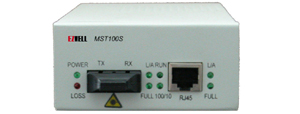 百兆单纤双向光纤收发器MST100S
