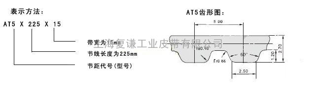 WHM同步带FENNER芬纳AT5型聚氨酯无缝同步带最新规格表