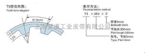 WHM同步带FENNER芬纳T5型聚氨酯无缝同步带最新规格表