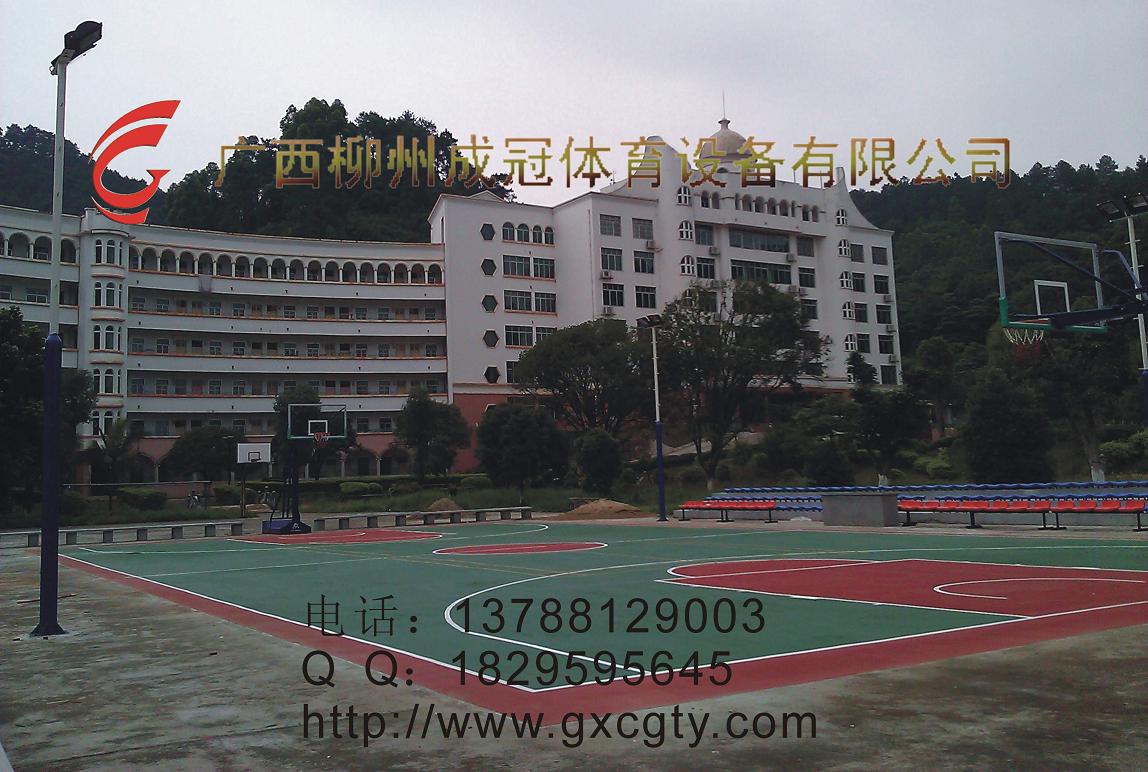 柳州体育运动球篮球场地坪塑胶预算报价
