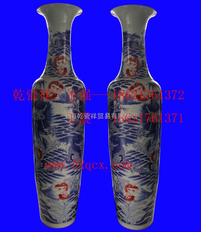 上海陶瓷批发大花瓶庆典花瓶工艺花瓶