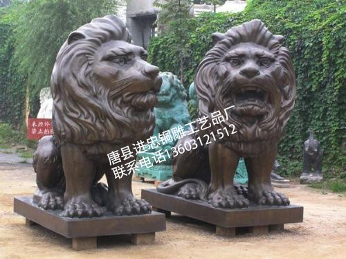 铜雕狮子-铸铜狮子-铜狮子制作-铜狮子出售