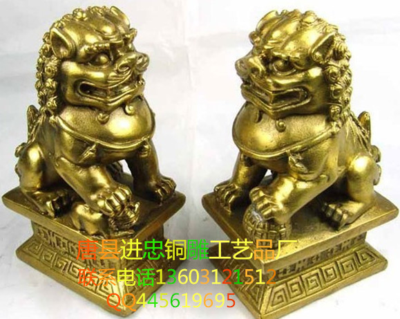 铜雕狮子-铸铜狮子-专业打造铜北京狮子