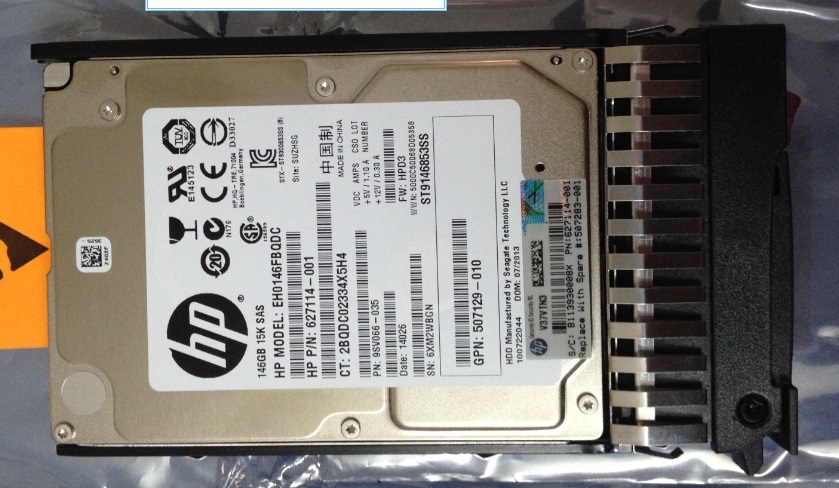 HP146G 6G10K SAS硬盘 SPARE:507283-001