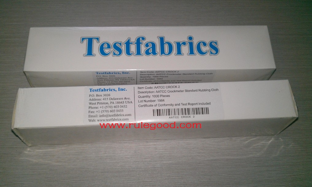 TestFabrics AATCC色牢度测试布 摩擦白棉布 色牢度白棉布