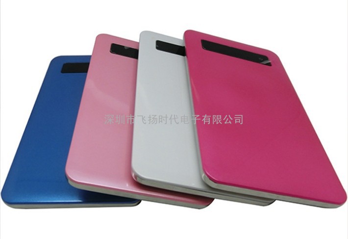 深圳厂家批发 大容量4000mAh手机平板移动电源 便携超薄聚合物