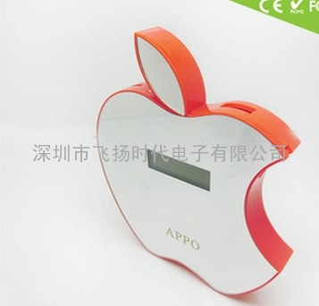 深圳厂家批发 5600mAh 金苹果便携式聚合物移动电源 手机后备电池