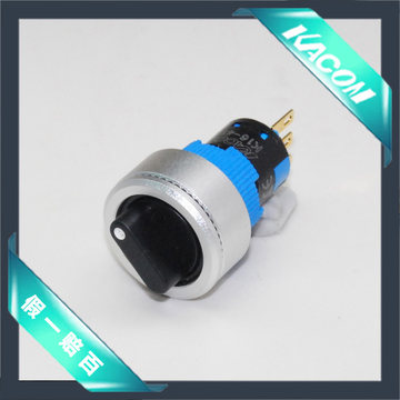 韩国凯昆机电KACON Φ20mm安装孔 齐平型选择开关 铝圈K160-411