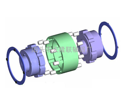 ZLD型圆锥形轴孔弹性柱销齿式联轴器