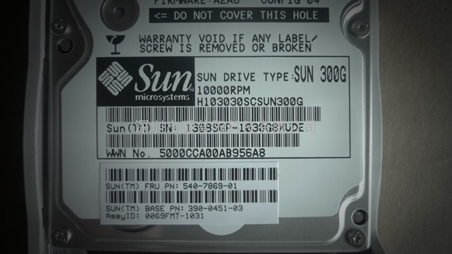 Sun T5140硬盘SELY3E11Z,540-7903