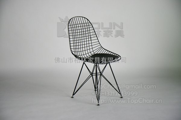 铁线椅子,铁丝网餐椅