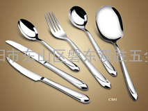 供应揭阳双胜精美不锈钢西餐刀、餐叉、餐匙皇钻CS01系列