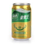 青岛山水金麦王啤酒330ml*24听装 青岛啤酒代理供货