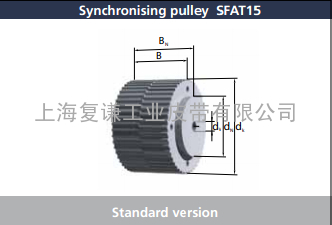 BRECOFLEX BRECO同步带轮SFAT15系列最新规格尺寸表