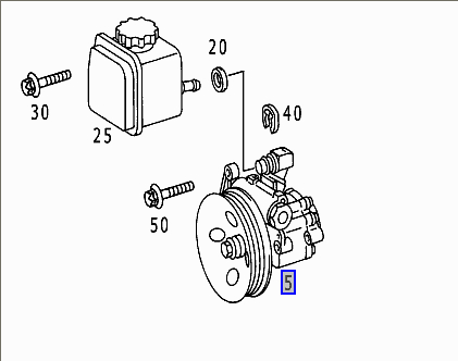 奔驰S350转向助力泵