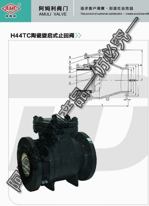 陶瓷阀门陶瓷旋启式止回阀