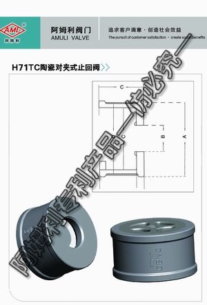 陶瓷阀门陶瓷对夹止回阀