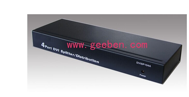 Geeben 4口DVI分配器 DS-104A 视频分配器