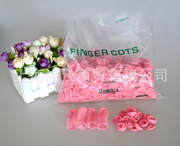 粉红工业乳胶一次性手指套