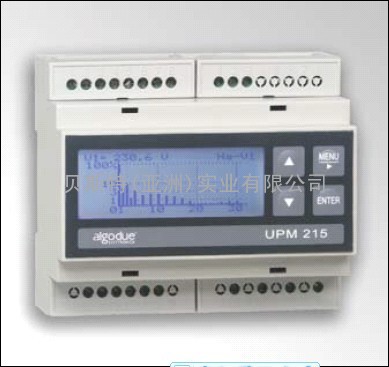 导轨式LCD配电监控仪表UPM215：DIN rail LCD power meter:UPM215