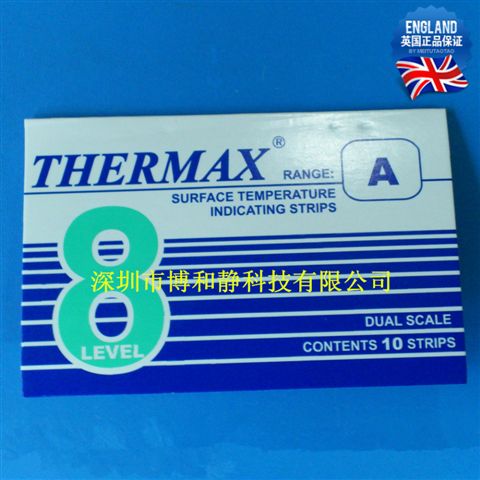 正品促销：英国THERMAX 热敏试纸 温度纸8格A 测温纸 37-65 八格A