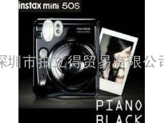 富士拍立得相机mini50s相机 一次成像相机 钢琴黑色