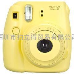 供应香港富士拍立得相纸拍立得相机一次成型相机mini8相机黄色