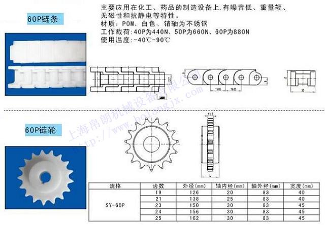 RS60P塑料链条