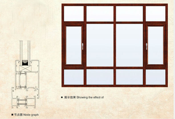 翔派65断桥平开窗 1.6厚铝合金平开窗 断桥隔热窗 纯进口五金，质保30年