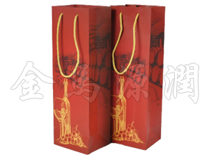 新款彩色纸质红酒袋,北京酒盒，橡木酒盒，红酒包装，酒具酒架
