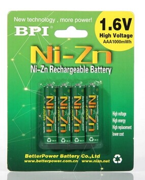高性能镍锌充电电池 取代一次性电池的 环保能源