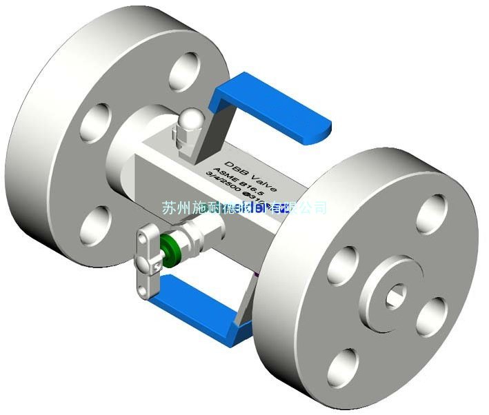 进口法兰式双堵塞双排放DBB工艺阀