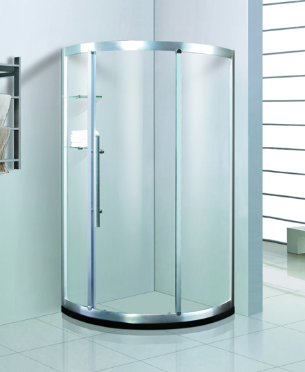  简易淋浴房 整体房 方形淋浴房 不锈钢拉杆 全钢化玻璃