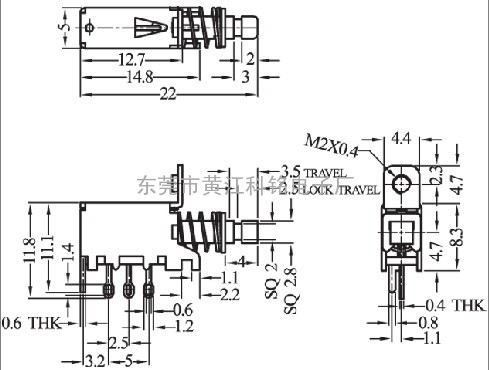 按键开关  PS-12E01