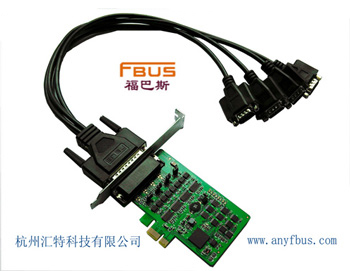 杭州福巴斯-4口RS-232 PCI-E多串口卡/PCI Express多串口卡