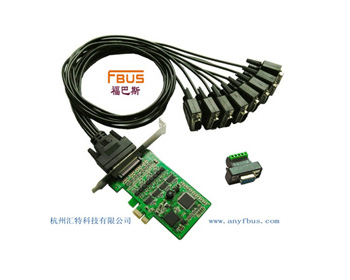 杭州福巴斯-8口RS-232/422/485 PCI-E多串口卡/PCI Express多串口卡