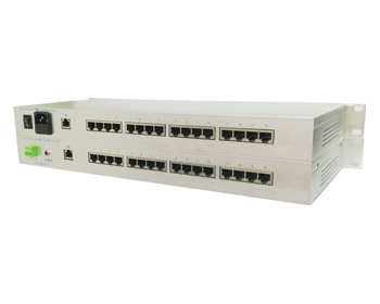 杭州福巴斯-16口RS-232/422/485 光电隔离串口服务器/串口转以太网/串口设备联网服务器