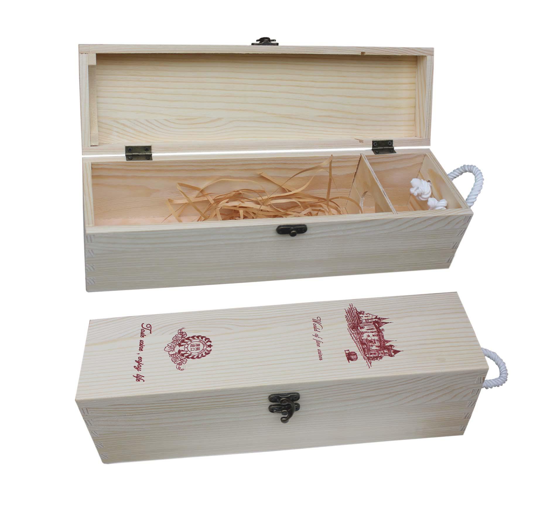 精装翻盖式单支酒盒.北京酒盒，酒盒包装，橡木酒盒。